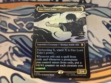 MTG Avatar The Last Airbender Fire Lord Zuko Borderless Foil 0315