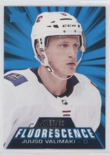 2018-19 Upper Deck Fluorescence Blue 37/50 Juuso Valimaki #F-21 0e3
