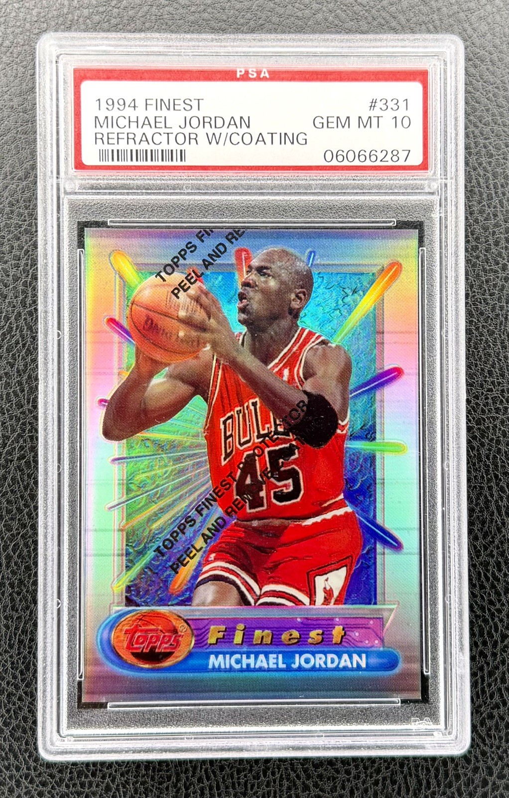 1994 Topps Finest Refractor w/ Coating #331 Michael Jordan PSA 10 GEM MINT