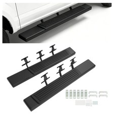 6 Running Boards Side Steps For 2015-2026 Ford F-150 Regular Cab Black