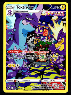 Toxtricity GG09/GG70 Crown Zenith Ultra Rare Holo Pokemon TCG NM
