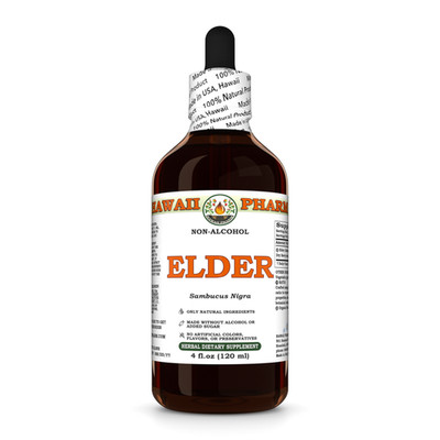 Elder (Sambucus Nigra) Glycerite, Dried Berry Liquid Extract