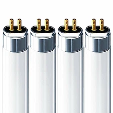 Luxrite F54T5/841/HO 54W 46 Inch T5 Fluorescent Tube Light 4100K 4200lm G5 4Pack