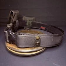 Bianchi Nylon Duty Belt 28"-34" w/Flashlight Pouch & Handcuff Case + Belt Keeper