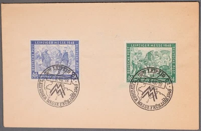 MayfairStamps Germany 1948 Leipzig Fair Dual Cover cca_23703 - Image 1 of 2