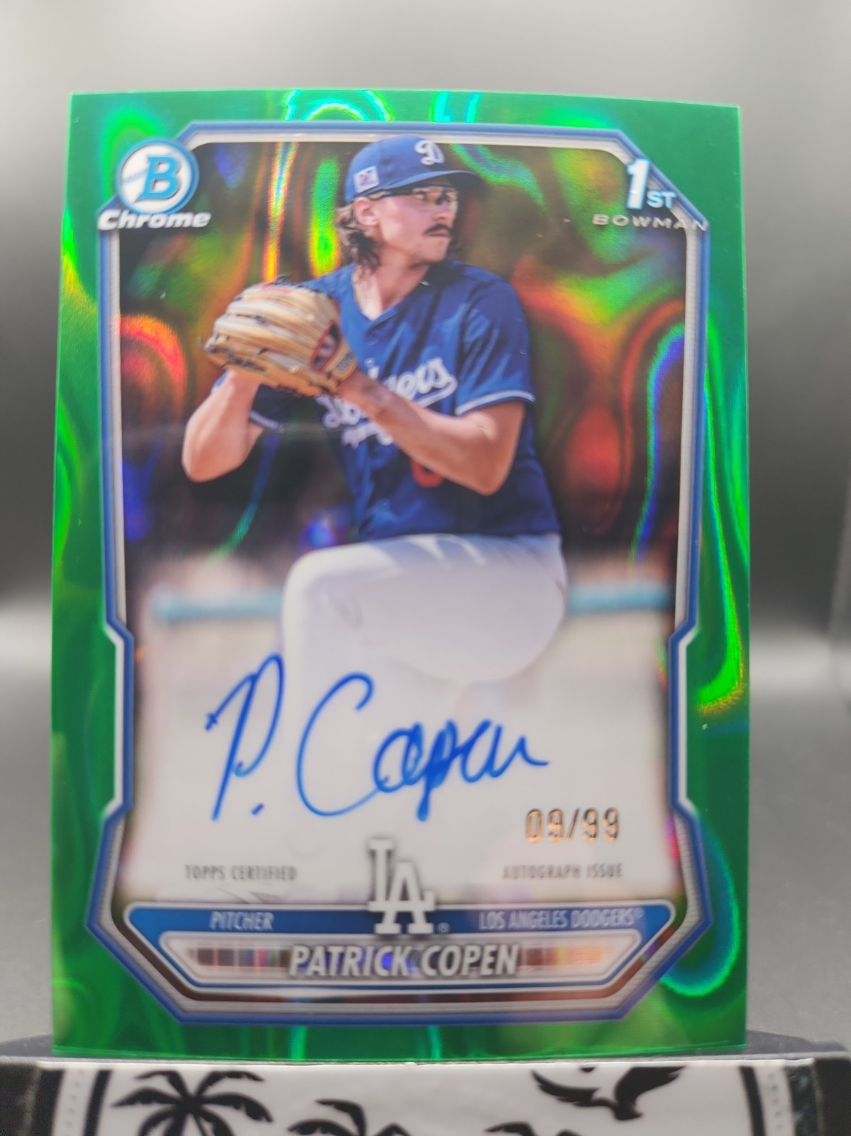 2026 Bowman Chrome Patrick Copen 1st Bowman Green Lava Auto 09/99 CPA-PC