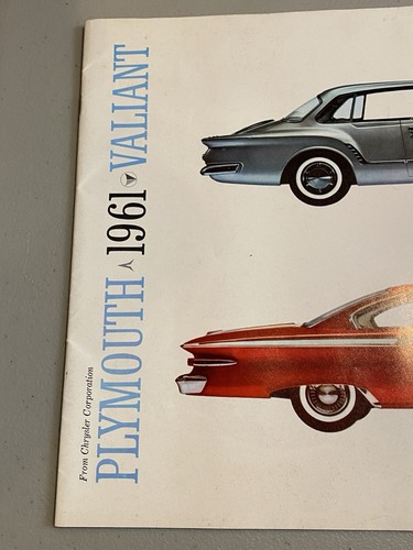 "Plymouth Valiant 1961 folleto de concesionario Chrysler Fury Belvedere Savoy Suburban 10""" - Imagen 3 de 8