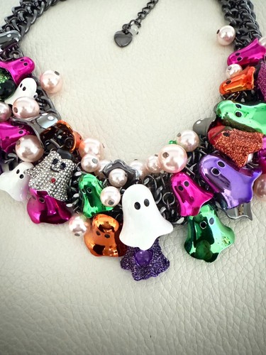 NEU MIT ETIKETT BETSEY JOHNSON HALLOWEEN STATEMENT HALSKETTE GEISTER 198 $ - Bild 5 von 7