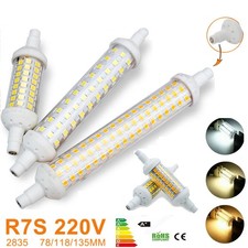 R7S LED Leuchtmittel Halogenstab Dimmbar 78/118/135mm Ersetzen Fluter Strahler
