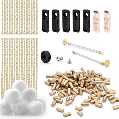 Universal Lighter Repair Kit Flint Stones Cotton Wick Spring Rubber Gaskets