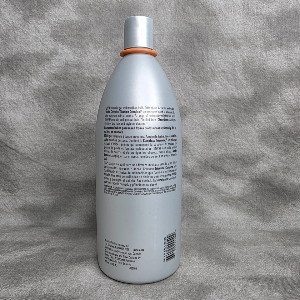 Gel de peinado Joico JOIGEL fijación media Jumbo talla 35,2 oz, descontinuado Foto 2 de 2