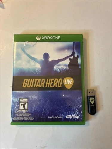 Xbox One Guitar Hero Live Game and Dongle CIB (Xbox One) - Tested and Works