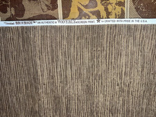 Waverly "Trinidad SunNShade" brown outdoor upholstery fabric remnant, 43"Lx54"W+