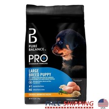 Large Breed Puppy Food Chicken Brown Rice Dry Kibble Healthy Growth 16lbs New 2.39 per pound