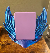 Wing-Shaped Decorative 3d Printe Kindle Stand Holder Blue & Purple 12 x 6 x 8 in