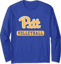 Pittsburgh Panthers Volleyball Blue Officially Licensed Long Sleeve T-Shirt