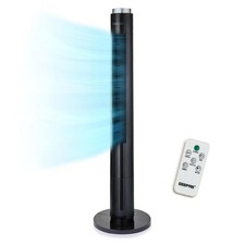 GEEPAS 46" Tower Fan Oscillating Air Cooler Remote Control 12H Timer Portable