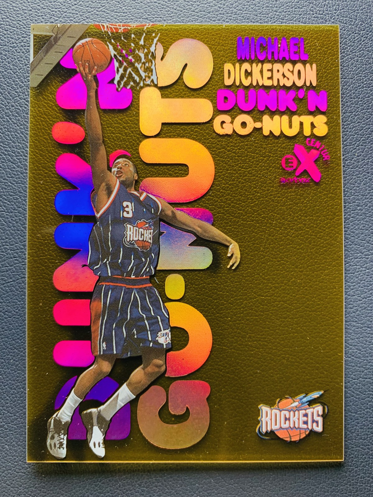 1998-99 Skybox E-X Century Michael Dickerson #18DG RC Rookie Dunk 'N Go-Nuts SSP