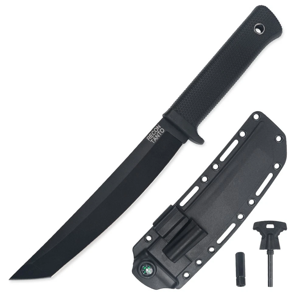 Faca de lâmina fixa tática militar COLD STEEL Recon Tanto 7" cabo Kray-Ex - Imagem 2 de 4