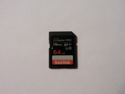 SanDisk Extreme PRO 64GB SD Card   170MB/s (U3, V30)