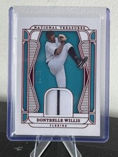 DONTRELLE WILLIS 2025 NATIONAL TREASURES GAME WORN PATCH RED /75 Q4923