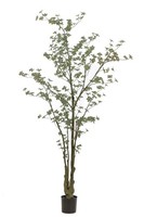 Artplants Kunstbaum Kapuzinerkresse Sulla, Kunststamm, GrüN, 270Cm
