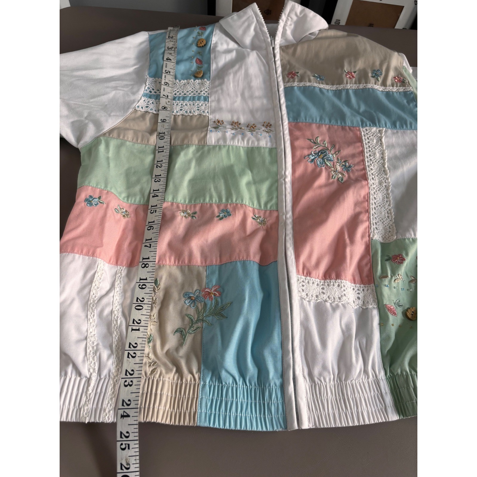 Koret Francisca Patchwork vintage Jacket Floral E… - image 8