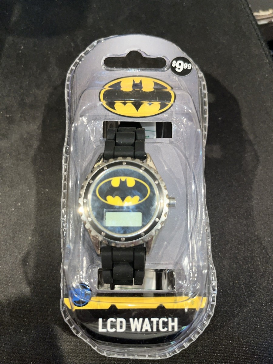 漫画時計 TM & DC Comics BAT4045 Batman Logo Quartz Digital Ladies Watch New