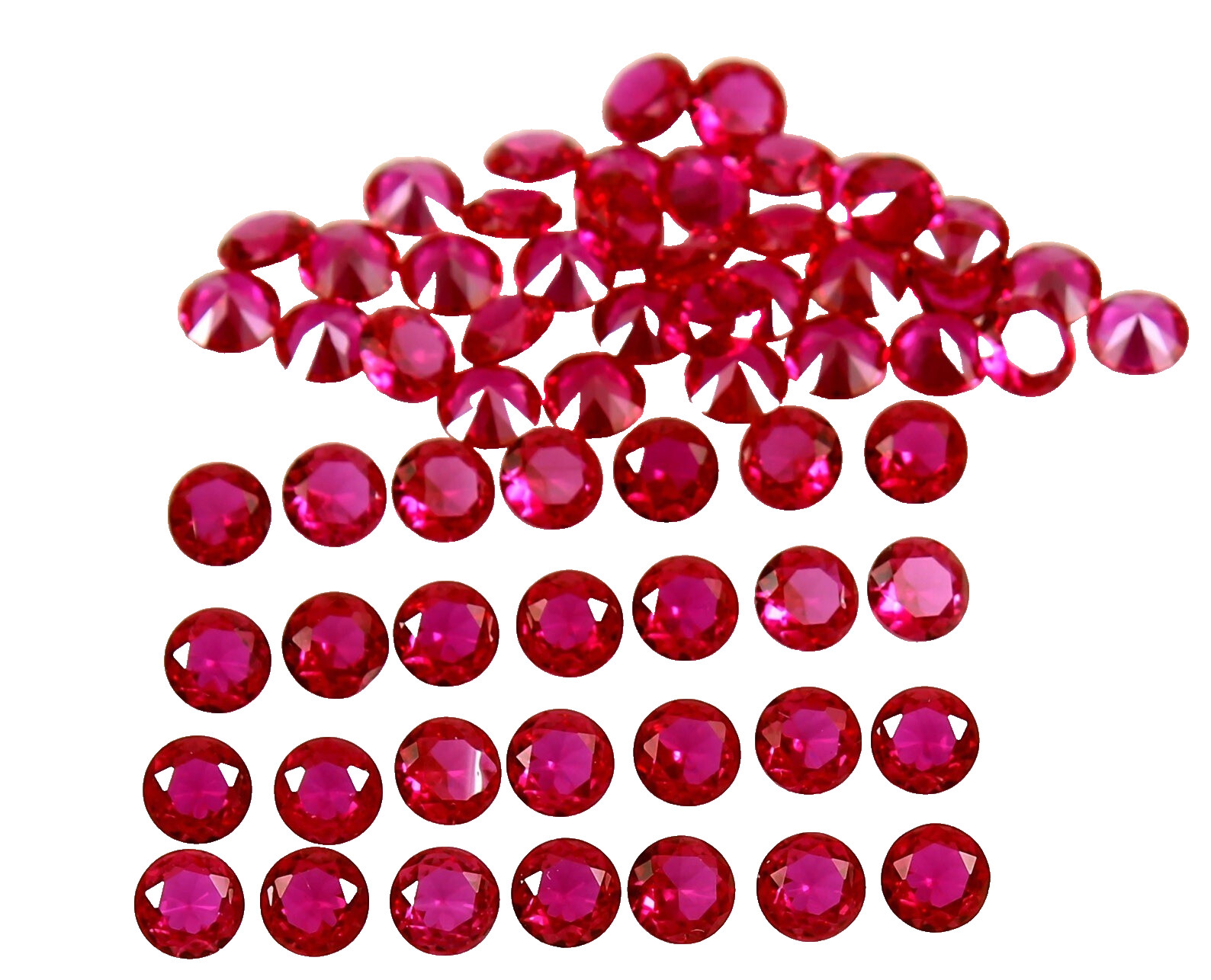 Natural Red Ruby 4 mm Round Cut Lot 20 Pcs Certified Loose Gemstone Burmese