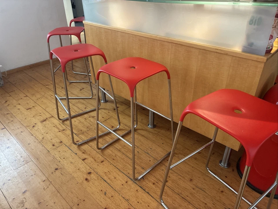 5x Barhocker Bobo by Infiniti Red