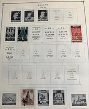 Poland on Scott album pages, 1944-1964