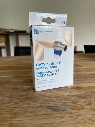 Hirschmann Electronics QFA 5 Catv Push on Winkelstecker 695020501