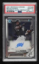 2021 Bowman Chrome Prospect Refractor /499 Bryan Ramos PSA 10 GEM MT Auto 0e23