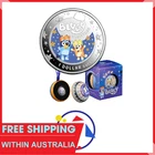 2025 RAM Bluey Christmas $1 Coloured Fine Silver Proof Coin in Box Collectible