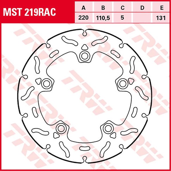 Trw Bremsscheibe (FüR: Suzuki GSX-R 1000 R Abs DM11 17-21 Hinten )-image