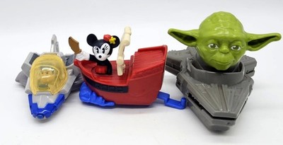 McDonald's Disney Star Wars Happy Meal Toy Set Buzz Lightyear Minnie Mouse Yoda