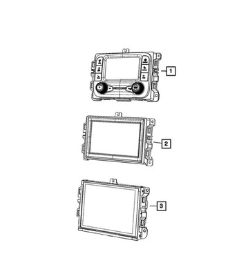 Genuine Mopar Multi Media Radio 68445754AB