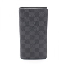 LOUIS VUITTON Portefeuille Brazza Bifoldpurse N62665 Damier graphite Black Used