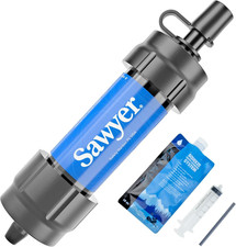 Sawyer Mini SP128 Water Filter Camping Hiking Emergency Purifier 100K