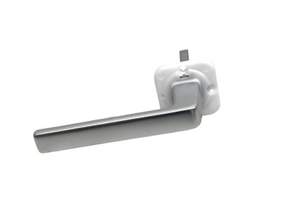 Türgriff HOPPE Dublin auf Rosette PZ Aluminium Silber 37-42 mm