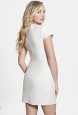 GUESS Alma Faux Suede Dress Size 4 (Small) Elegant Classic Style. Zip Closure.