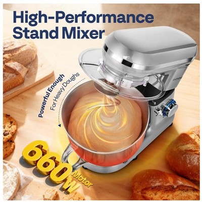 Family-Size Stand Mixer with Beater & Dough Hook