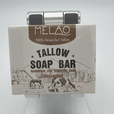 Tallow Soap Bar Unscented 100 Grass-fed Tallow 4 Oz New Free Ship