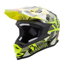 Lazer OR1 Aras Freestyle Replica MX Casque Enduro Motocross Noir-Jaune Rouge Fuo