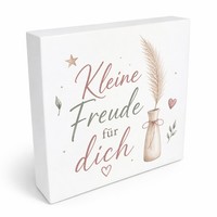 Holzbild In 20X20 Cm Kleine Freude FüR Dich - Spruch Holzdeko Mit Spruch: