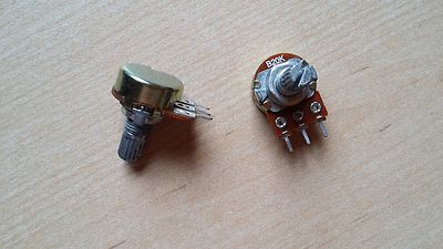 Lot De 3 Potentiomètres 20K Mono Linéaires - 16mm - Neufs Sous Emballage - Compatible Audio/Électronique