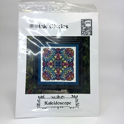 Ink Circles ''Kaleidoscope'' Cross Stitch Pattern 2006 Needlework Craft Mandala