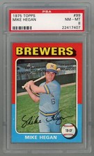  1975 Topps #99 Mike Hegan PSA 8 NM-MT #22417407 **GH0822**