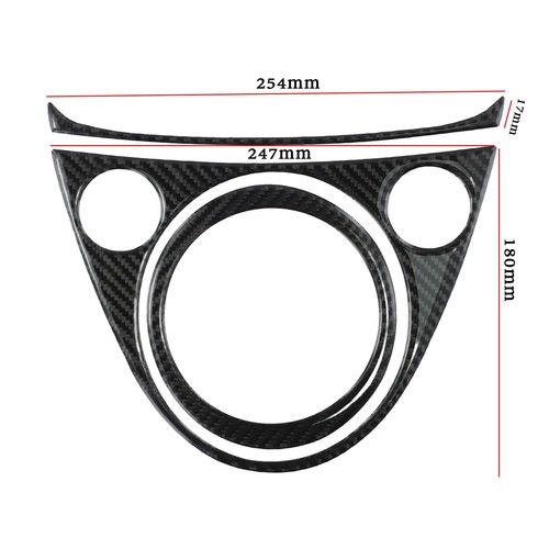 1* Carbon Fiber Interior Gear Shift Surround Frame Trim,For Fiat-500 2012-2015 F - Bild 6 von 7