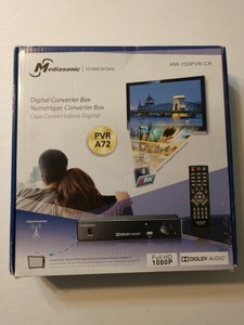 Mediasonic HomeWorx ATSC Digital Converter Box HW-150PVR-CR HD 1080P